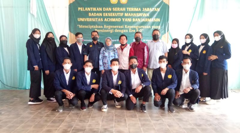 Pelantikan dan serah terima jabatan BEM Universitas Achmad Yani Bajarmasin di kampus II Banjarbaru